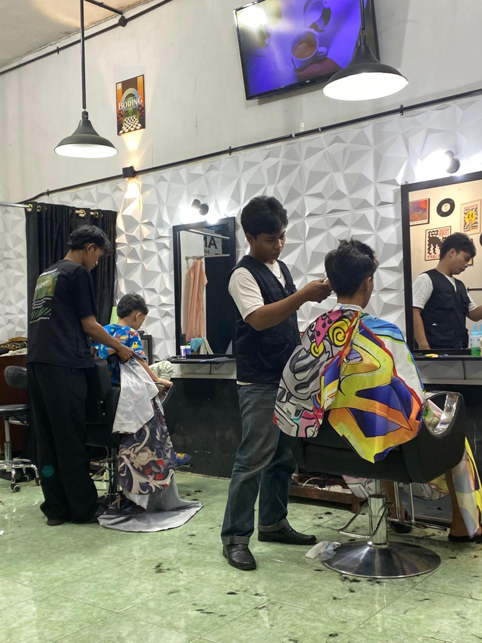 Contoh model rambut pria di Ananta Barbershop