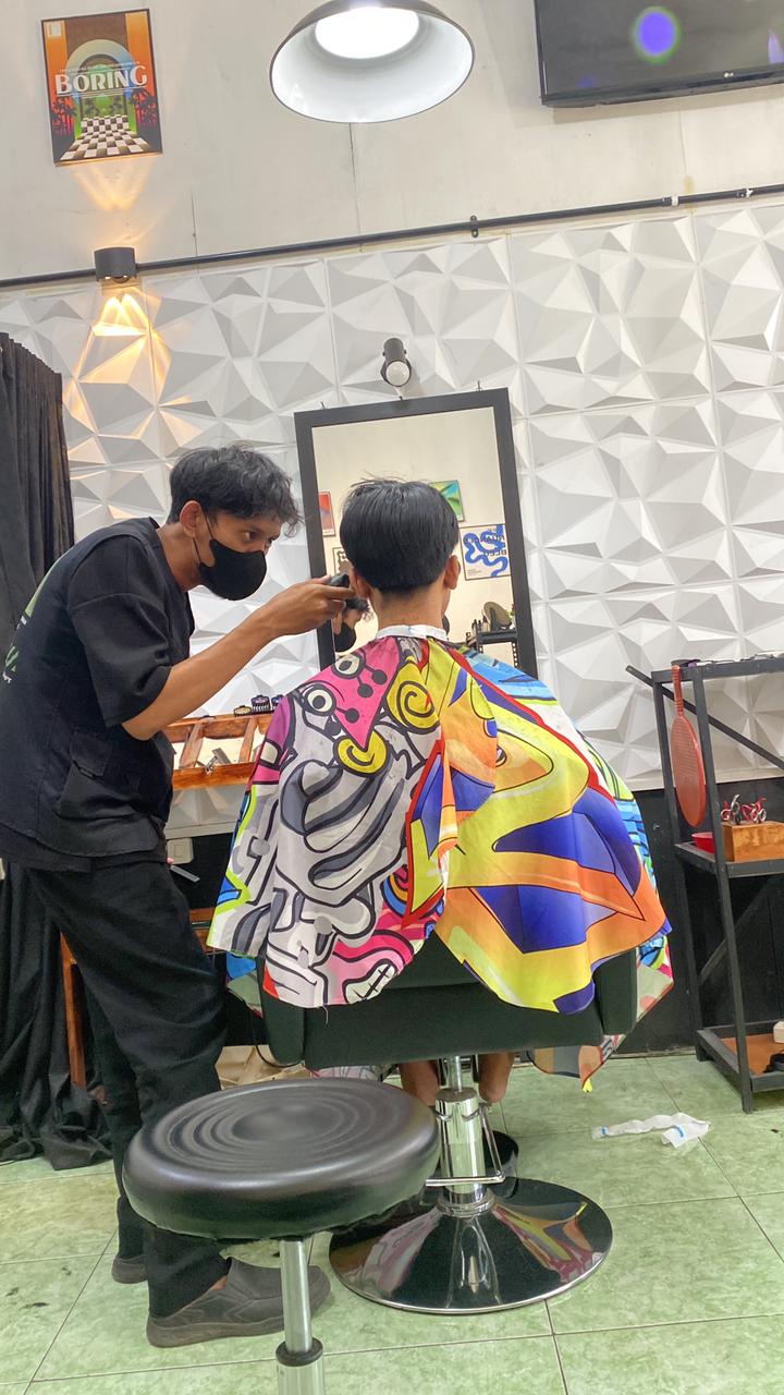 Contoh model rambut pria di Ananta Barbershop